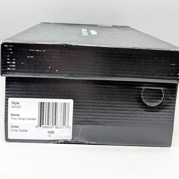 NWT The Men's Store Bloomingdale's Two Strap Grey Sandals Size 8 (MSRP $145) - Picture 7 of 8